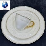 ⁦طقم سفره مدور كيرف 113 قطعه بون شاينا⁩ - الصورة ⁦5⁩