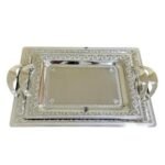 طقم صواني استالس 2 قطعه 18/10