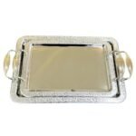 طقم صواني استالس 2 قطعه 18/10