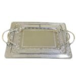 طقم صواني استالس 2 قطعه 18/10