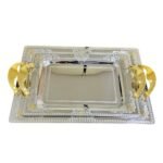 طقم صواني استالس 2 قطعه 18/10