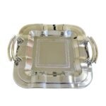 طقم صواني استالس 2 قطعه 18/10