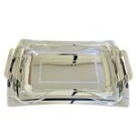 طقم صواني استالس 2 قطعه 18/10