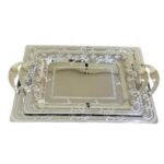 طقم صواني استالس 2 قطعه 18/10