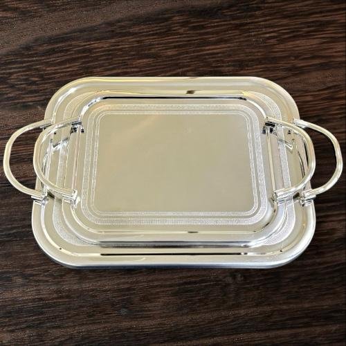 طقم صواني سيلفر 2 قطعه لوكس طقم صواني سيلفر 2 قطعه لوكس