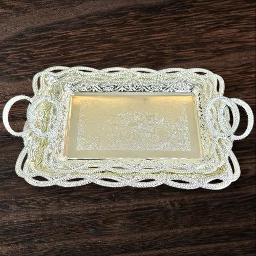 طقم صواني سيلفر 2 قطعه لوكس طقم صواني سيلفر 2 قطعه لوكس