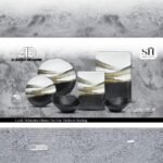 ⁦طقم ميلامين مربع 42 قطعه⁩ - الصورة ⁦6⁩