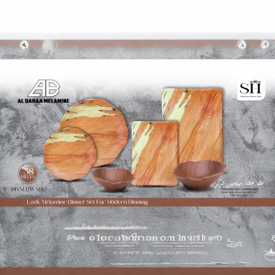 طقم ميلامين مربع 42 قطعه طقم ميلامين مربع 42 قطعه