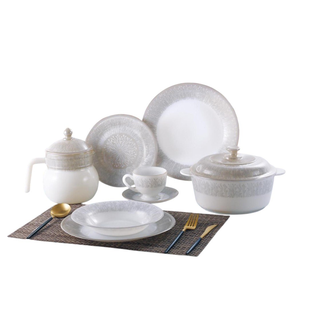 طقم اركوبال 58 قطعه مدور ماربل طقم اركوبال 58 قطعه مدور ماربل