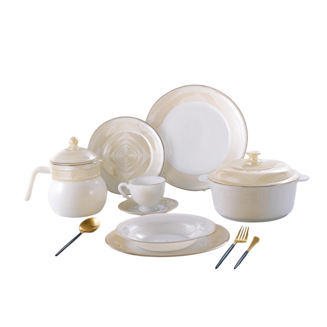 طقم اركوبال 58 قطعه مدور ماربل طقم اركوبال 58 قطعه مدور ماربل