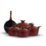 طقم حلل 9ق مدور نيوكلاين (4حلل + ووك)