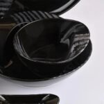 ⁦طقم عشاء 30ق فتحي محمود BLACK STRIPED⁩ - الصورة ⁦5⁩