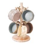 ⁦ماج شوربه 6 ق بحامل خشب رقم 302⁩ - الصورة ⁦2⁩