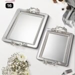 طقم صواني استالس 2 قطعه 18/10