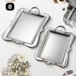 طقم صواني استالس 2 قطعه 18/10