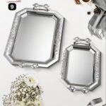 طقم صواني استالس 2 قطعه 18/10