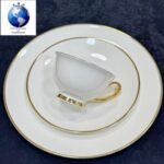 ⁦طقم سفره نارومي 113 قطعه بقاعده زهبي⁩ - الصورة ⁦9⁩