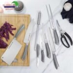 ⁦طقم سكينه علي استاند 10 قطع بحامل خشب⁩ - الصورة ⁦4⁩