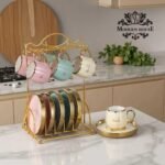 طقم قهوه علي حامل رقم 17