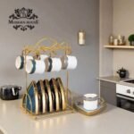 طقم قهوه علي حامل رقم 18