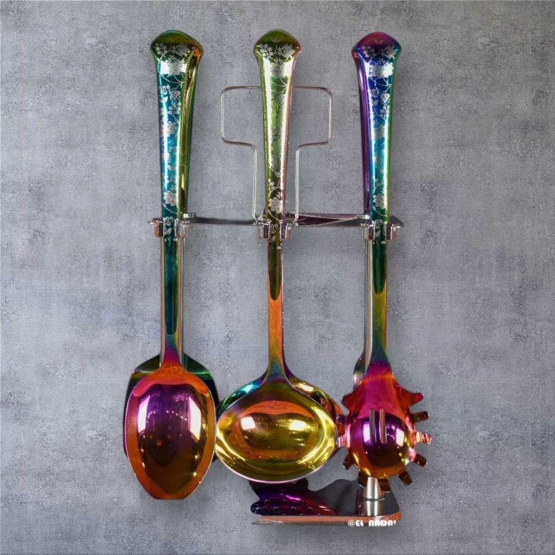 طقم توزيع استالس مستطيل ليزر الوان طقم توزيع استالس مستطيل ليزر الوان