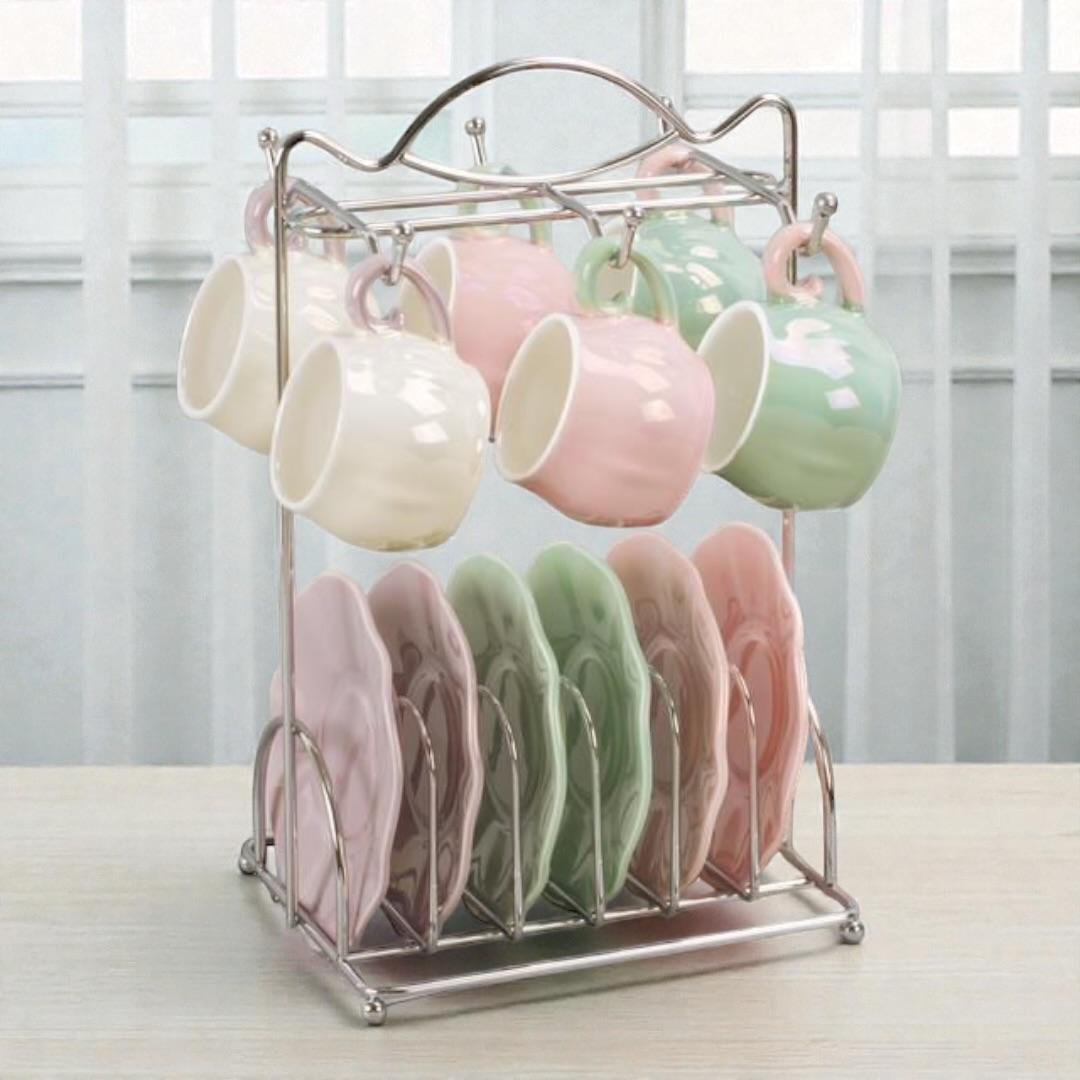 قهوه علي حامل بالطبق لاستر رقم 501 قهوه علي حامل بالطبق لاستر رقم 501