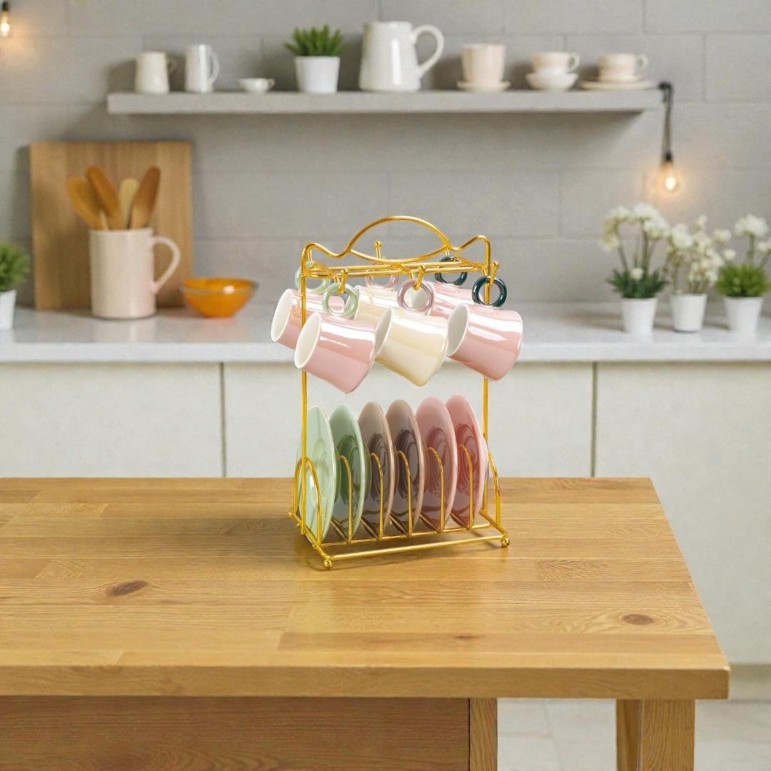 قهوه علي حامل بالطبق لاستر رقم 504 قهوه علي حامل بالطبق لاستر رقم 504